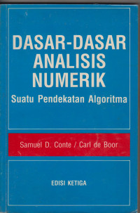 Image of dasar-dasar analisis numerik