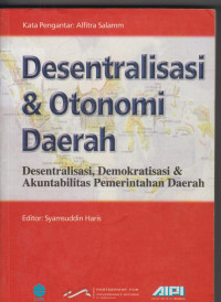 Image of Desntralisasi dan otonumi daerah