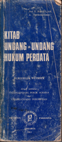 Image of Kitab undang-undang hukum perdata
