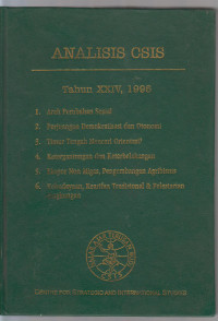 Image of analisis csis tahun xxiv 1996