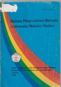 Image of bahan penyuluhan bahasa indonesia melalui radio