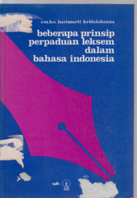Image of beberapa prinsip perpaduan leksem dalam bahasa indonesia