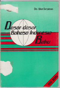 Image of dasar-dasar bahasa indonesia baku