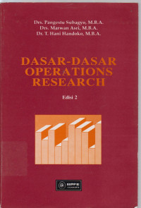 Image of dasar-dasar operations research