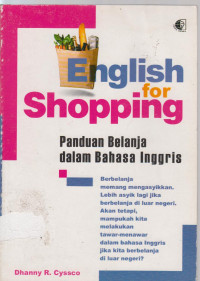 Image of english for shopping