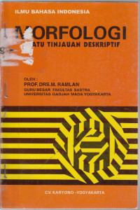 Image of ilmu bahasa indonesia morfologi