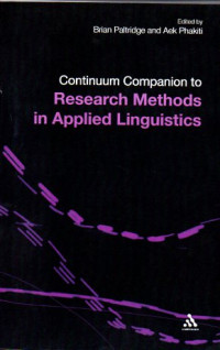 Image of Continuum Companion To Research Methods In Applied Linguistics