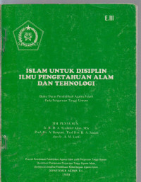 Image of islam untuk disiplin ilmu pengetahuan alam dan teknologi