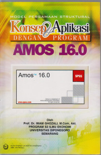 Image of konsep dan aplikasi dengan program amos 16.0