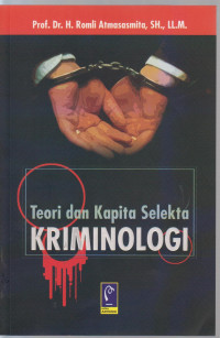 Image of teori dan kapita selekta kriminologi