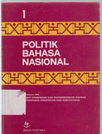 Image of politik bahasa nasional