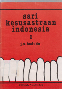 Image of sari kesusastraan indonesia 1