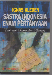 Image of sastra indonesia dalam enam pertanyaan