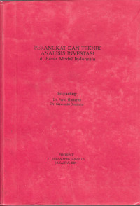 Image of perangkat dan teknik analisis investasi di pasar modal indonesia