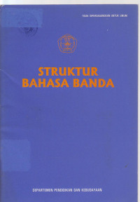 Image of struktur bahasa banda